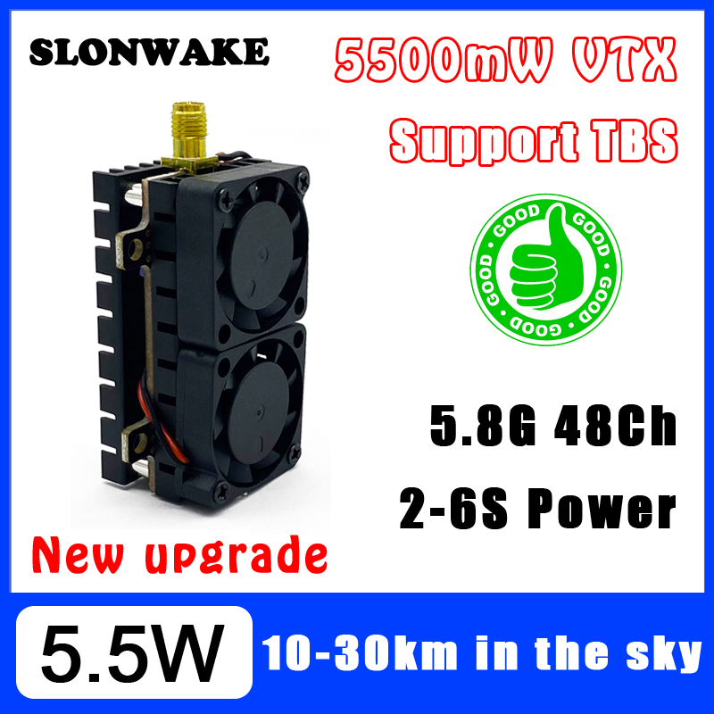 Drone Racing Transmitter - Lange afstand 5,8 GHz 5,5 W