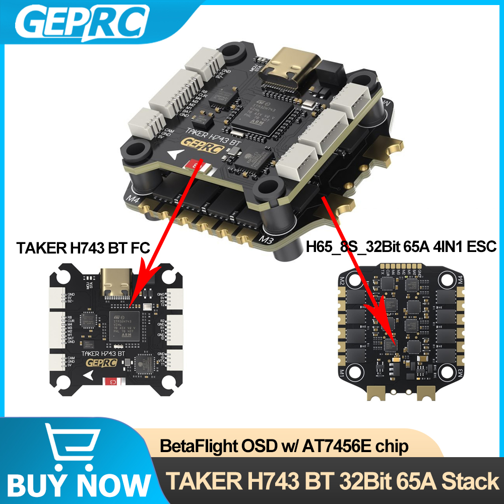 GEPRC TAKER H743 BT 32Bit 65A  - Drone Racing Esc recensie en prijs