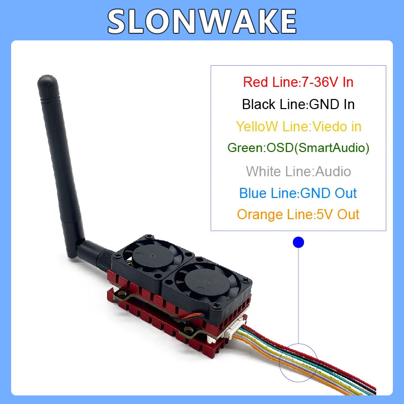 SLONWAKE 5.8G 48CH 4.2W VTX Ve - Drone Racing Transmitter recensie en prijs