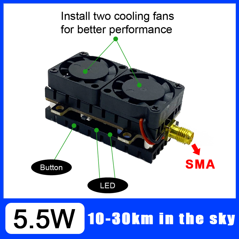 Lange afstand 5,8 GHz 5,5 W vi - Drone Racing Transmitter recensie en prijs